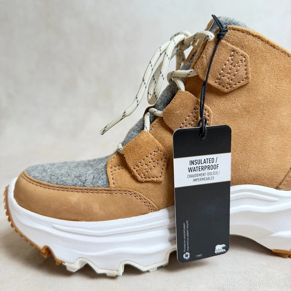 Sorel Kinetic Breakthru Caribou Boots Waterproof Insulated Women’s 7.5 - Picture 11 of 16